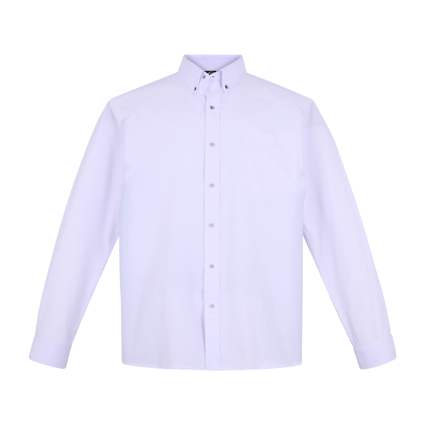 Camisa de manga larga color blanco con bolsillo