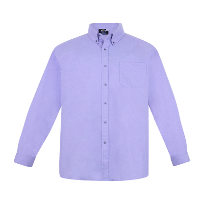 Camisa de manga larga color lila con bolsillo